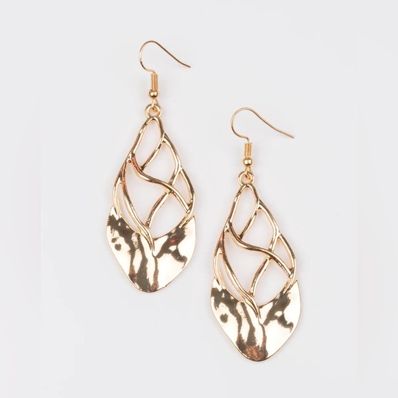 Gold Earrings. NWT - Picture 2 of 2